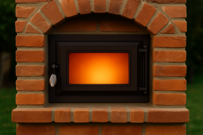 Usă din fontă cu geam pentru cuptor 400x320 mm – Solaris Garden [4]