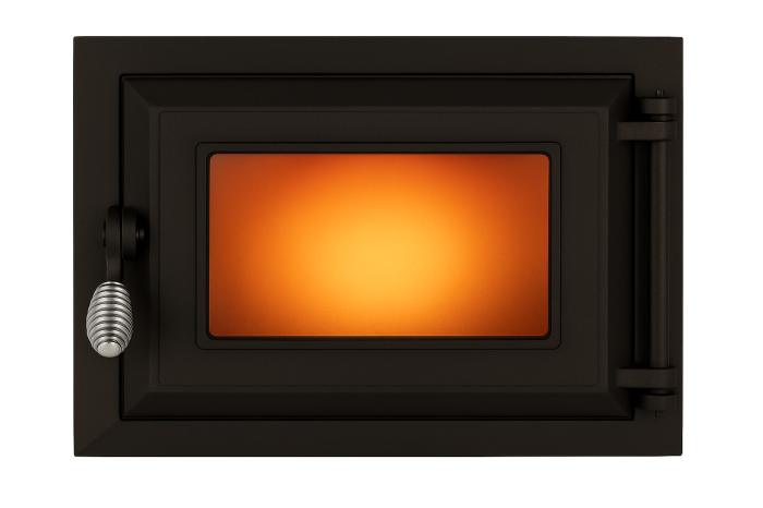 Usă din fontă cu geam pentru cuptor 400x320 mm – Solaris Garden [1]