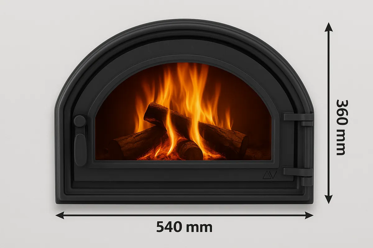 Ușă șemineu cu geam model 1181 din fontă – SolarisGarden.ro [1]