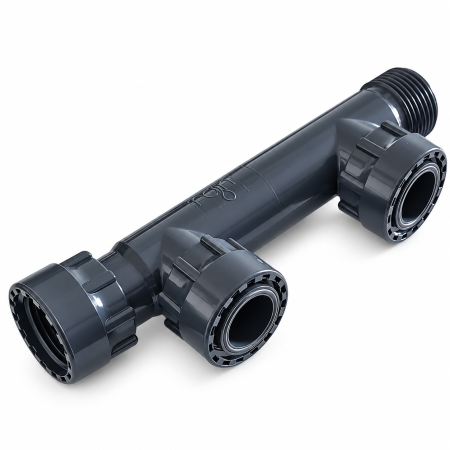 Irigații - Distribuitor Rain pentru 2 electrovane 1 inch