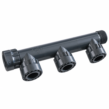 Irigații - Distribuitor Rain pentru 3 electrovane 1 inch