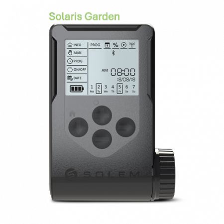 Programatoare irigatii pe baterii 9V - PROGRAMATOR SOLEM WOOBE CU ECRAN LCD /BLUETOOTH 9V