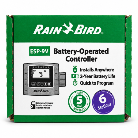 Programator irigații Rain Bird ESP-9V, 6 zone, pe baterie 9V [1]