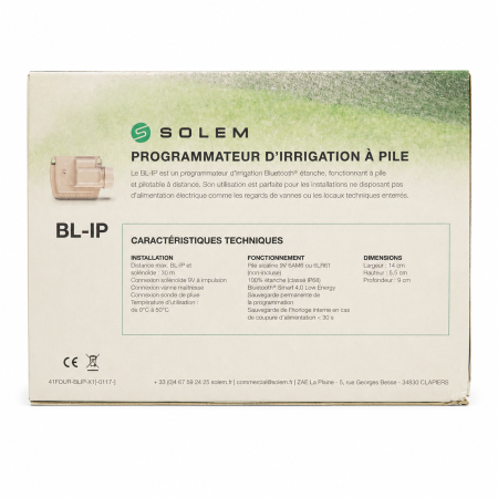 Programator irigații Solem BL-IP2 Bluetooth baterie 9V [2]