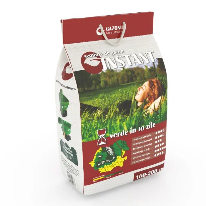 Semințe gazon - seminte gazon instant 4kg sac solaris garden