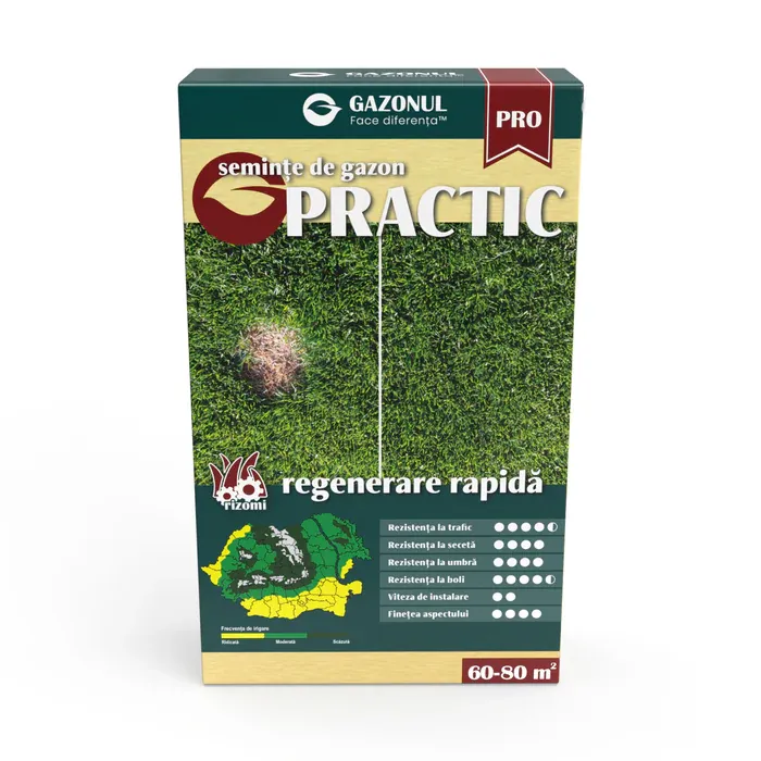 seminte gazon practic regenerare rapida 750g 60-80mp solaris garden [1]