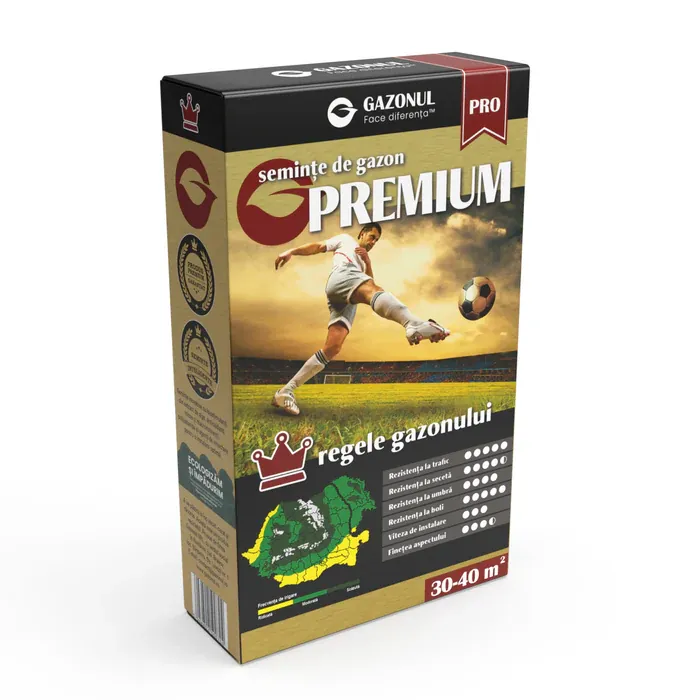Semințe gazon - seminte gazon premium 750g solaris garden peluza verde intens
