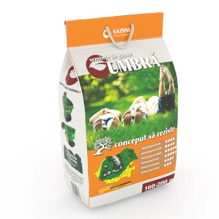 Semințe gazon - semințe gazon umbră 4 kg – amestec pentru zone umbrite