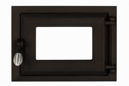 Usă din fontă cu geam pentru cuptor 400x320 mm – Solaris Garden [1]