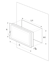 usa semineu fonta cu geam 66x45.5 cm cleme [4]