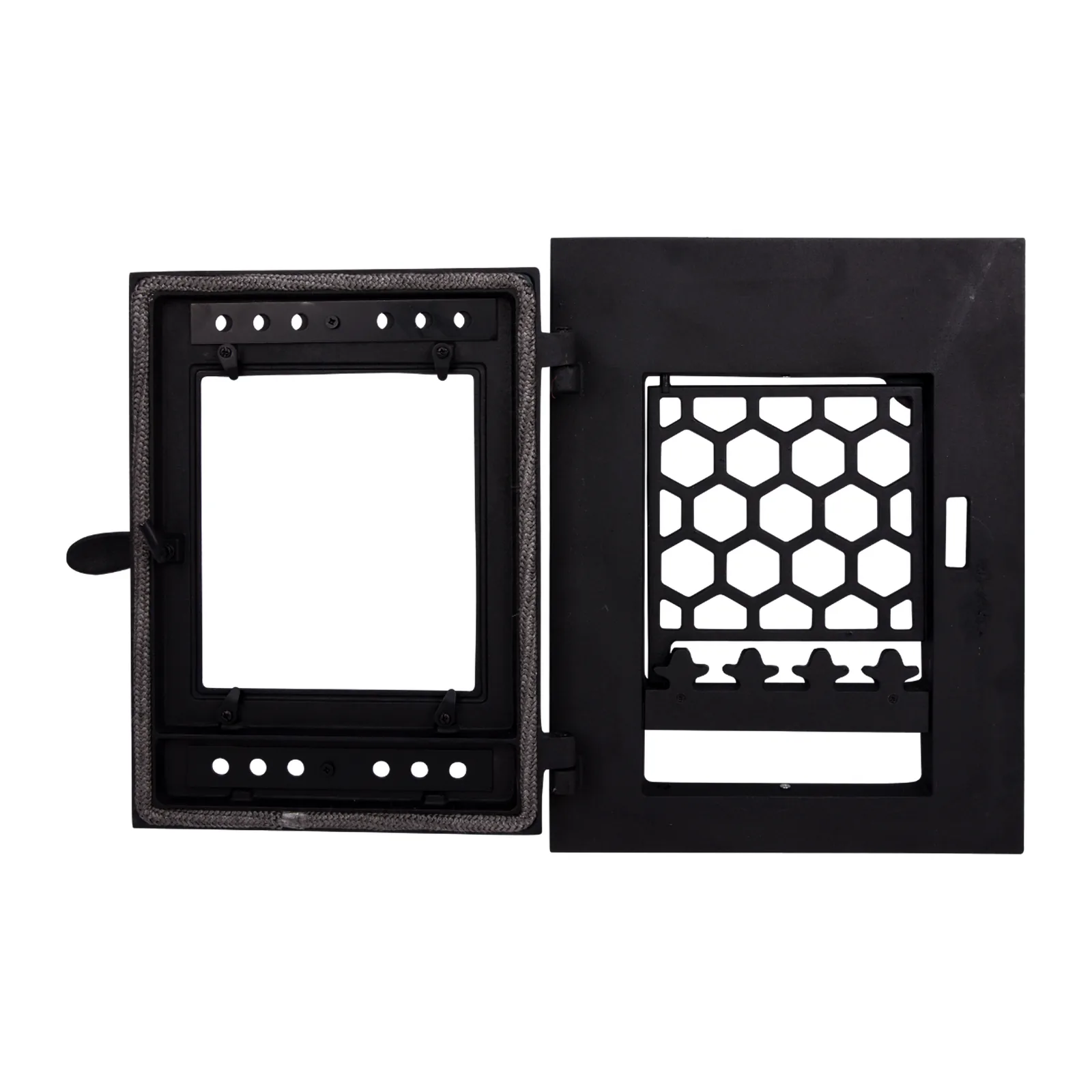 Ușă șemineu dreptunghiulară 480×360 mm – Evotools [1]