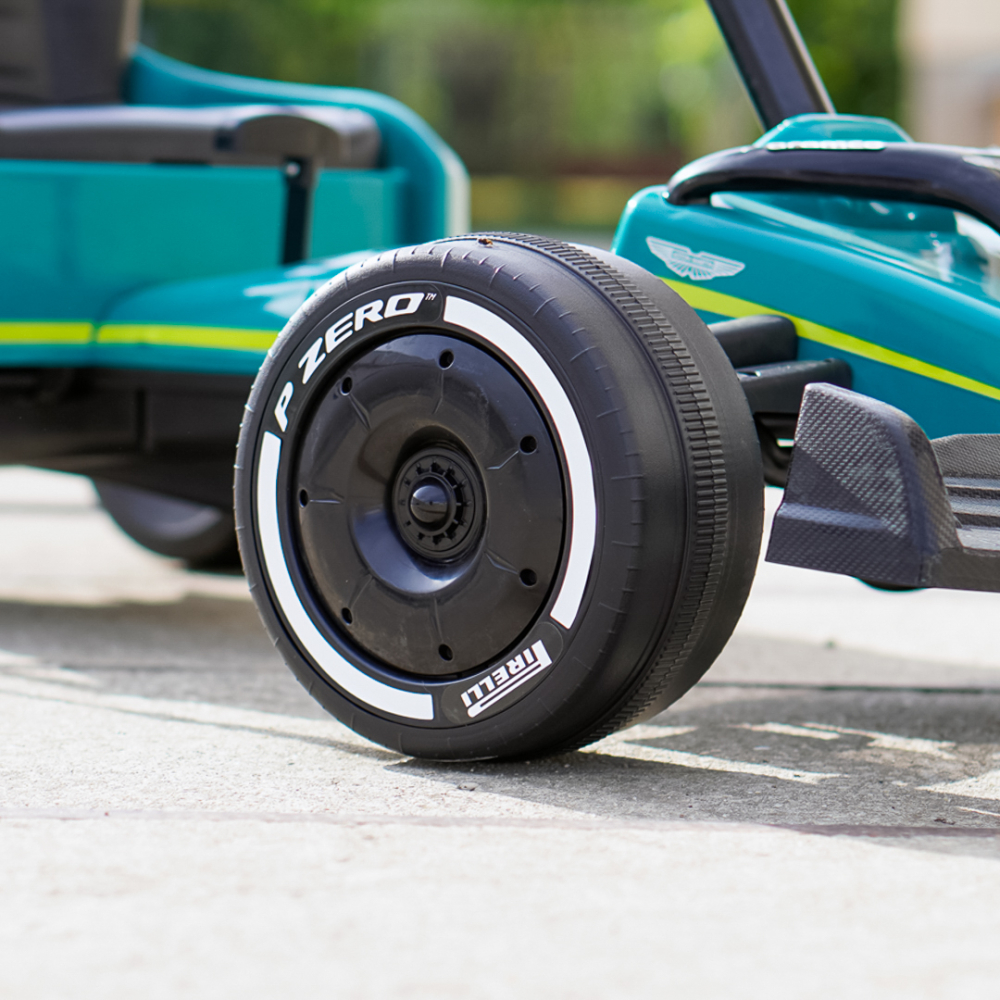 Aston Martin Formula 1 Pedal Go-Kart for Children, EVA Wheels, Green [12]