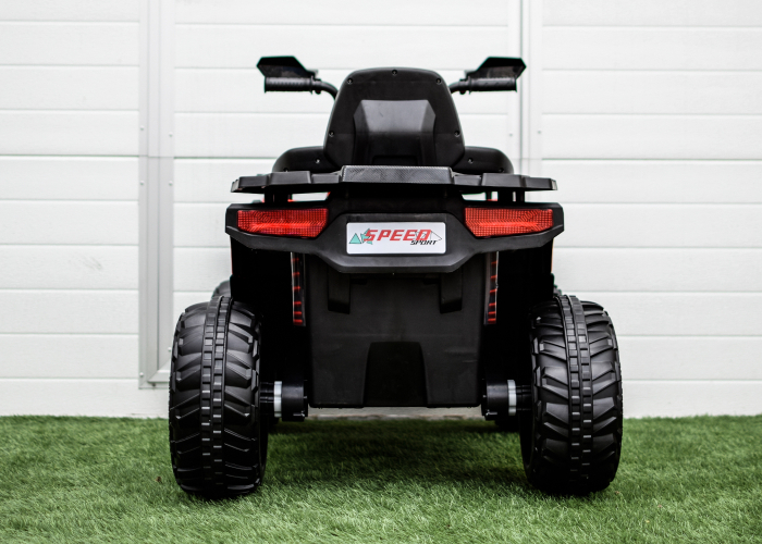 Ride-on electric ATV for kids SuperOffroad, 4x4, 140W 12V, RC, music player, red [3]