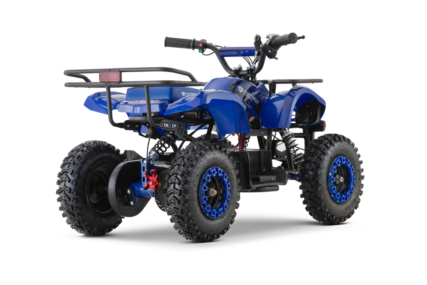 ATV electric copii, NITRO Torino Quad, 1200W, 48V, Snowy Tyres, albastru [3]