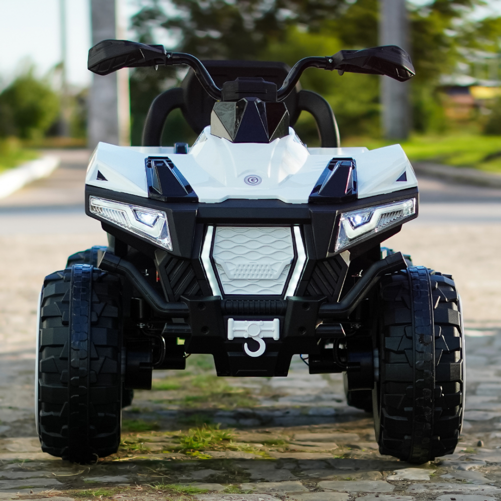 Electric ride-on ATV for children BJFT009, for 2 children, 4x4, 180W, 12V 12Ah, bluetooth, RC, white [3]