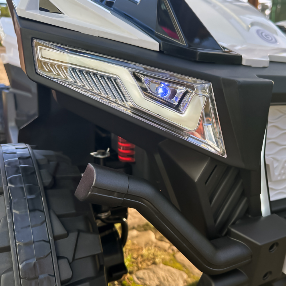 Electric ride-on ATV for children BJFT009, for 2 children, 4x4, 180W, 12V 12Ah, bluetooth, RC, white [15]