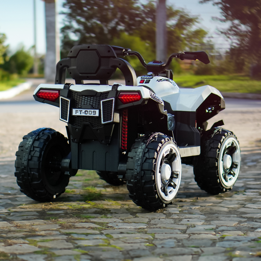 Electric ride-on ATV for children BJFT009, for 2 children, 4x4, 180W, 12V 12Ah, bluetooth, RC, white [7]