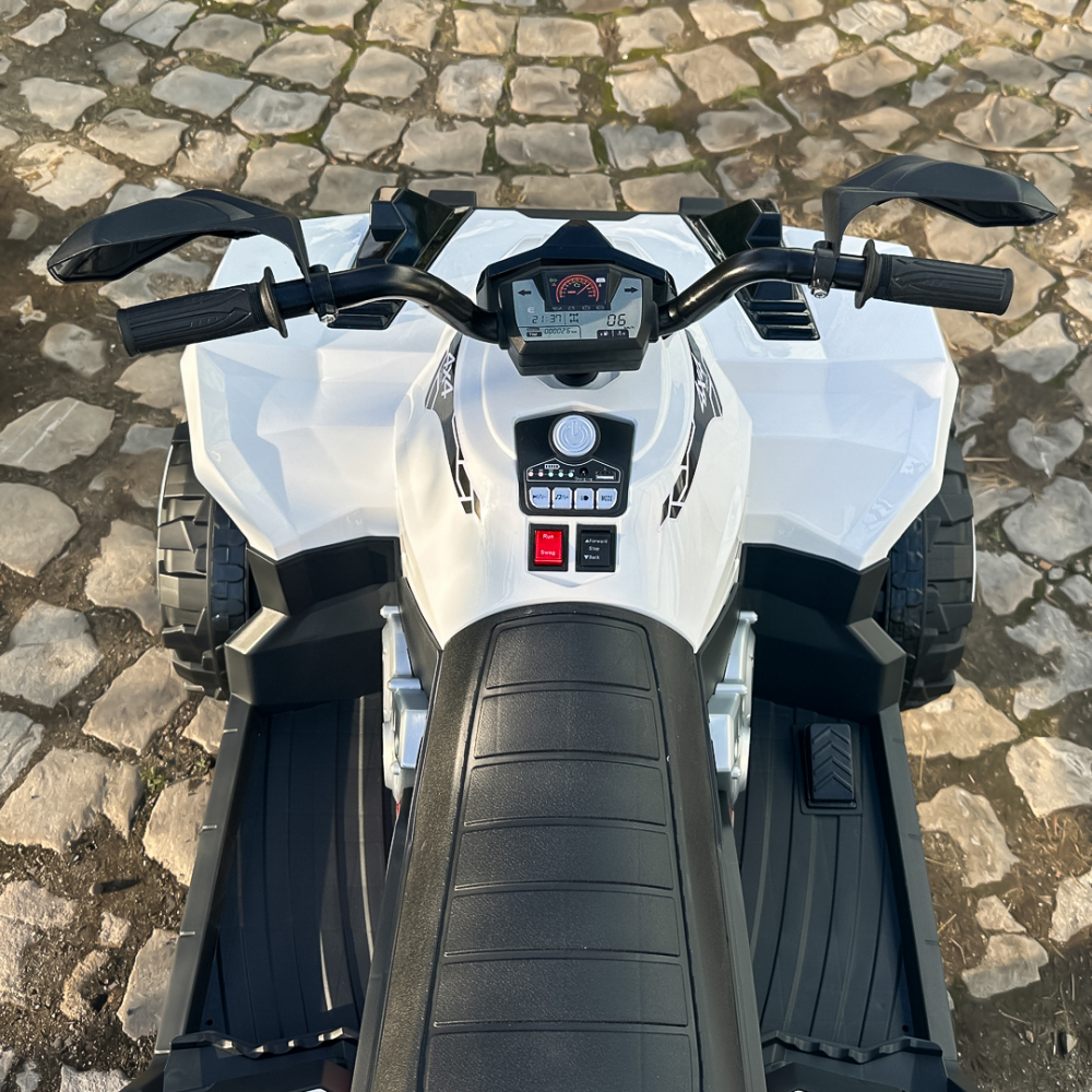 Electric ride-on ATV for children BJFT009, for 2 children, 4x4, 180W, 12V 12Ah, bluetooth, RC, white [11]
