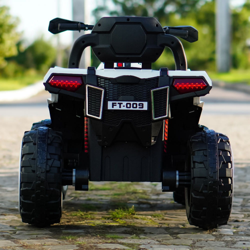 Electric ride-on ATV for children BJFT009, for 2 children, 4x4, 180W, 12V 12Ah, bluetooth, RC, white [8]