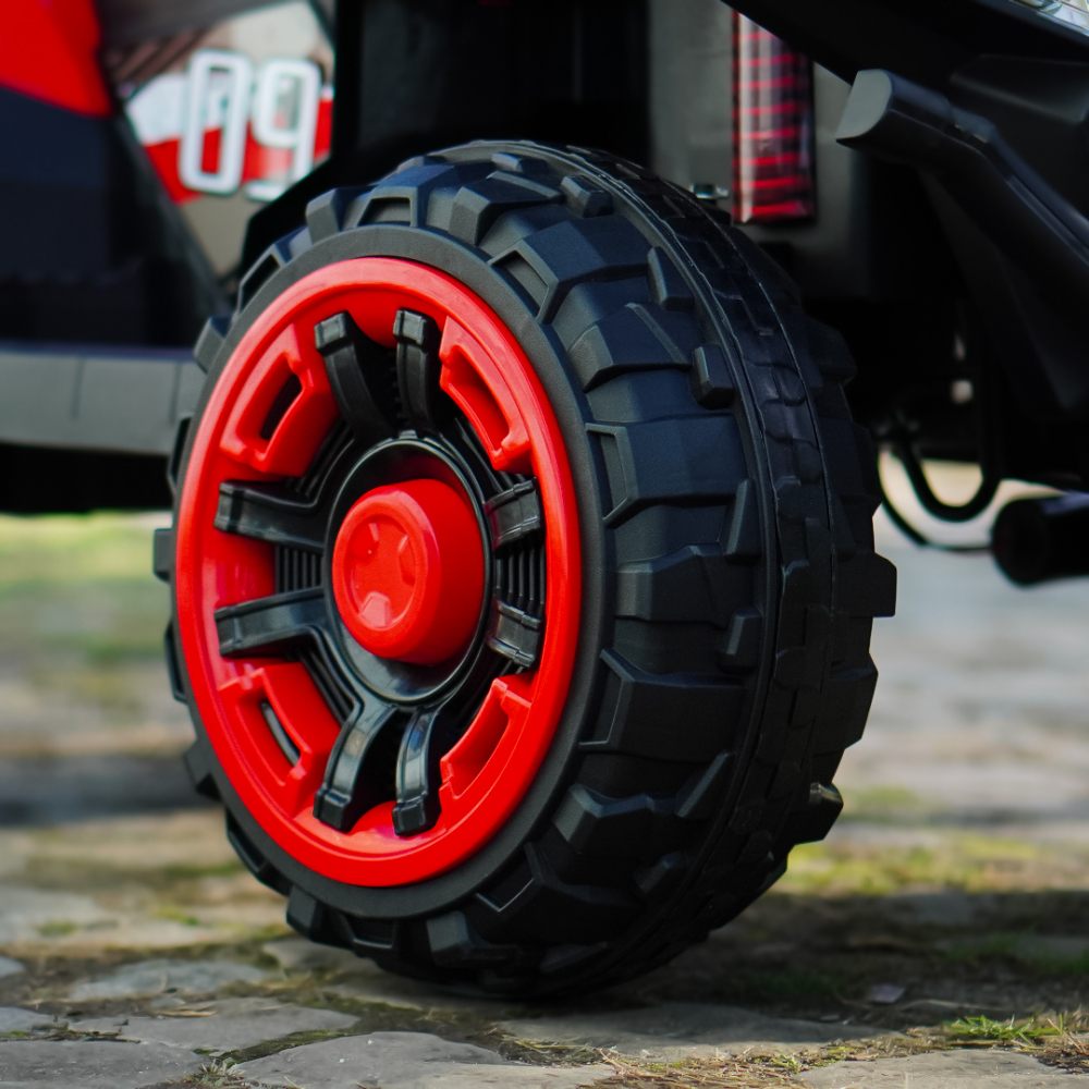Electric ride-on ATV for children BJFT009, for 2 children, 4x4, 180W, 12V 12Ah, bluetooth, RC, red [11]