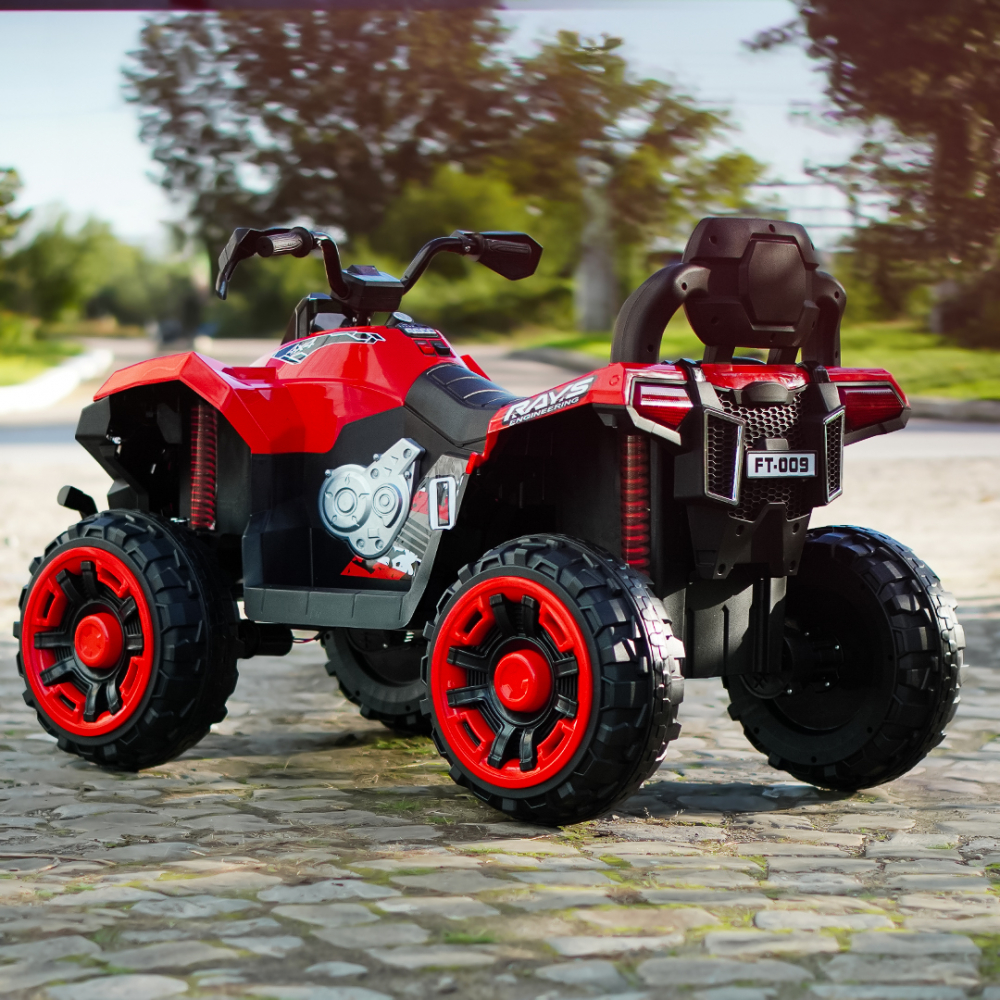 Electric ride-on ATV for children BJFT009, for 2 children, 4x4, 180W, 12V 12Ah, bluetooth, RC, red [6]