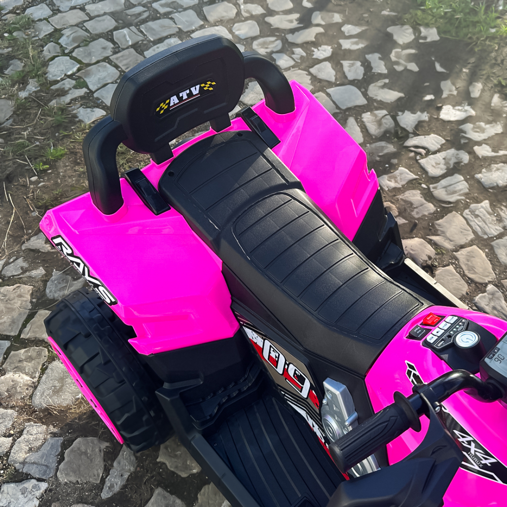 Electric ride-on ATV for children BJFT009, for 2 children, 4x4, 180W, 12V 12Ah, bluetooth, RC, pink [14]