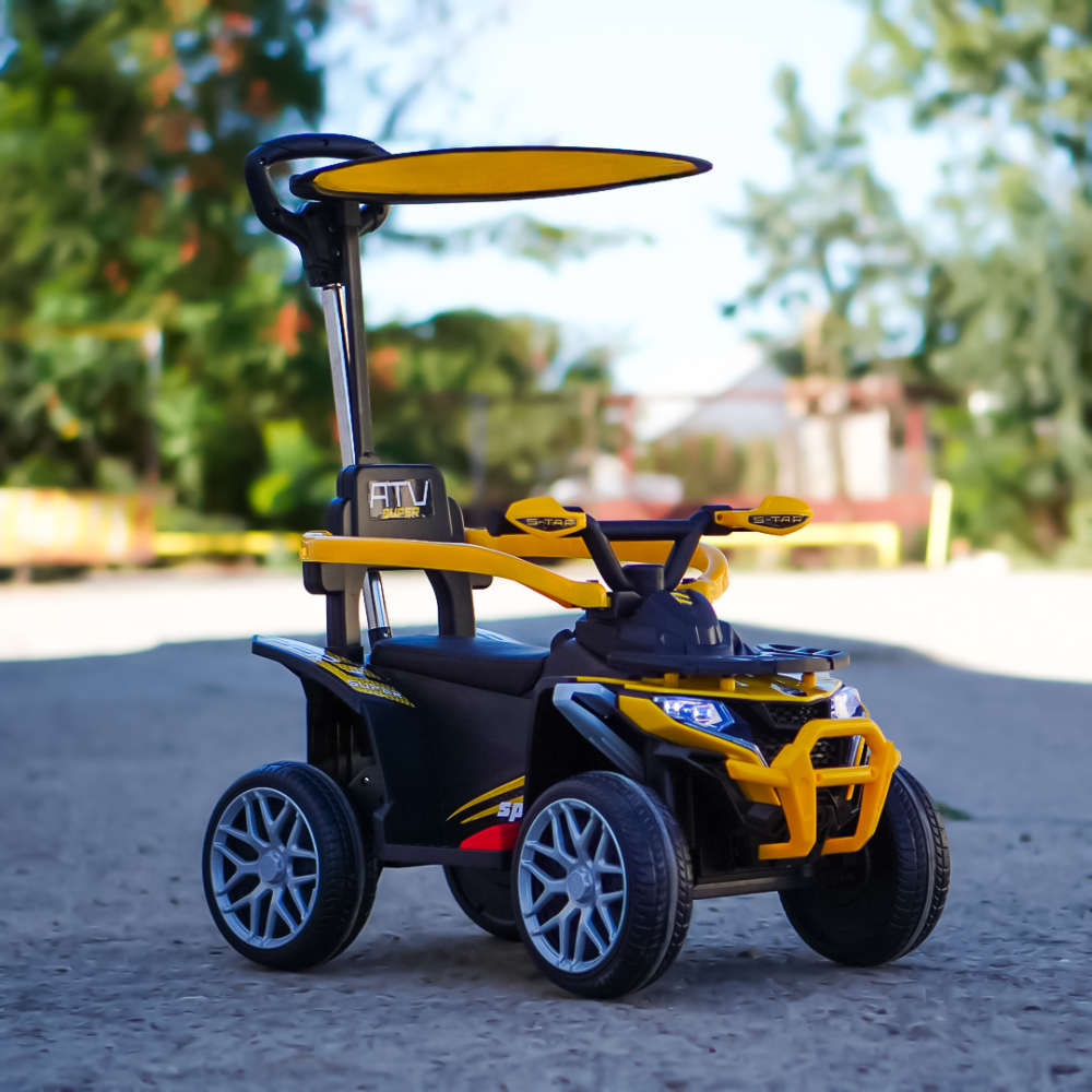 ATV electric cu maner 4 in 1, 35W, 6V, echipare premium, galben [4]