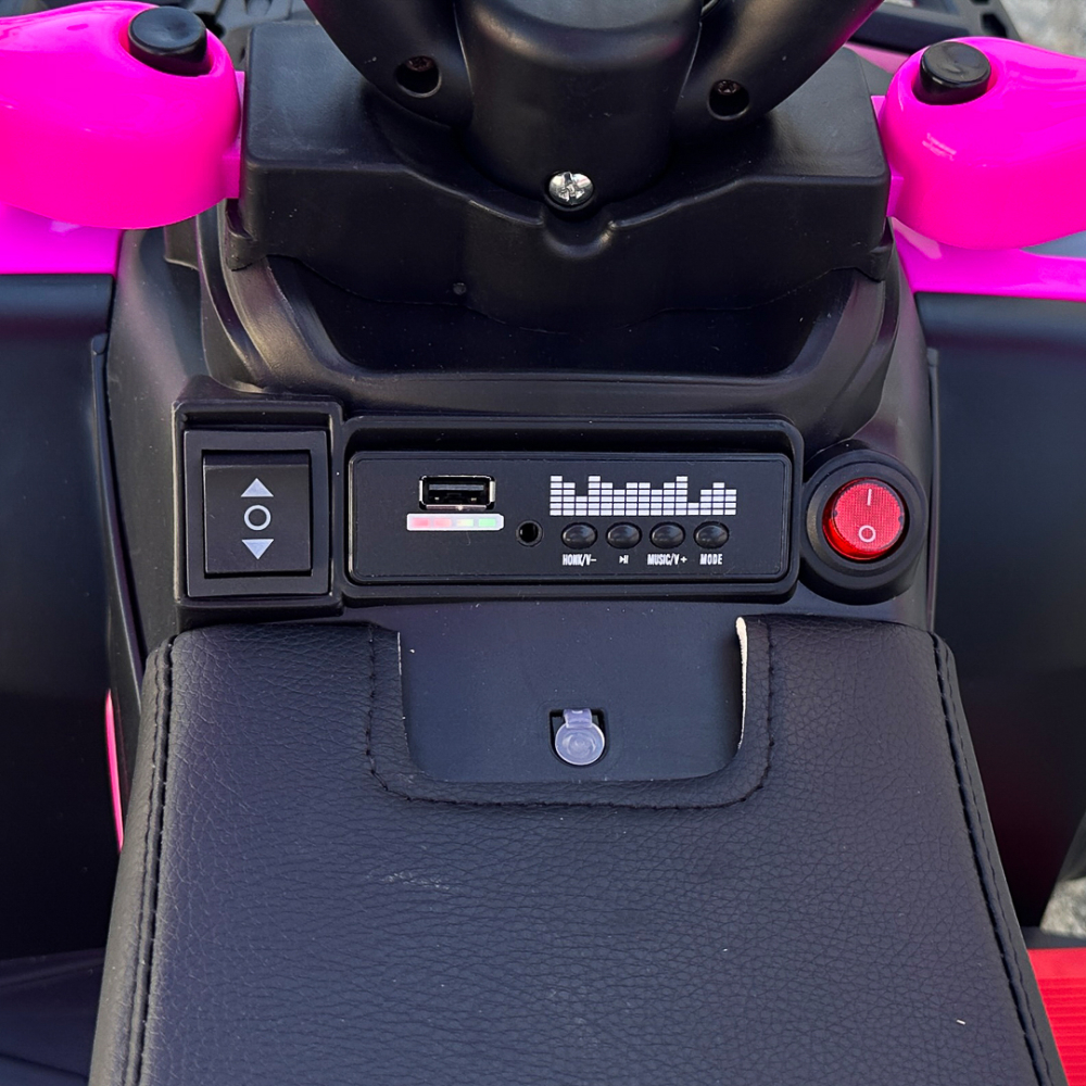 ATV electric cu maner 4 in 1, 35W, 6V, echipare premium, roz [11]