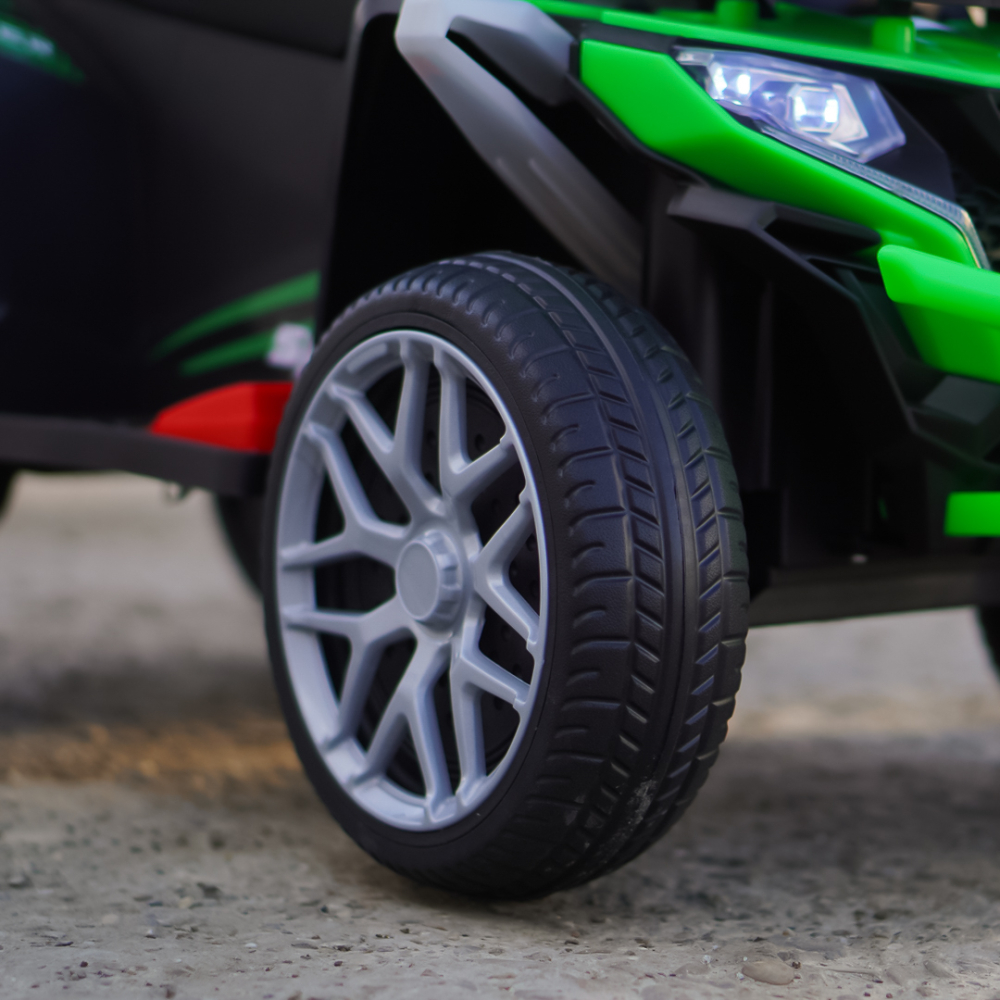 Ride-on electric atv 4 in 1 for children, 35W, 6V, premium, green [13]