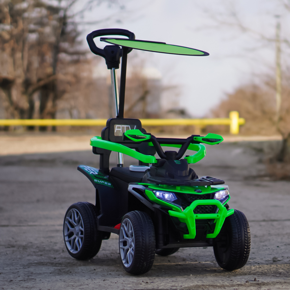 Ride-on electric atv 4 in 1 for children, 35W, 6V, premium, green [11]