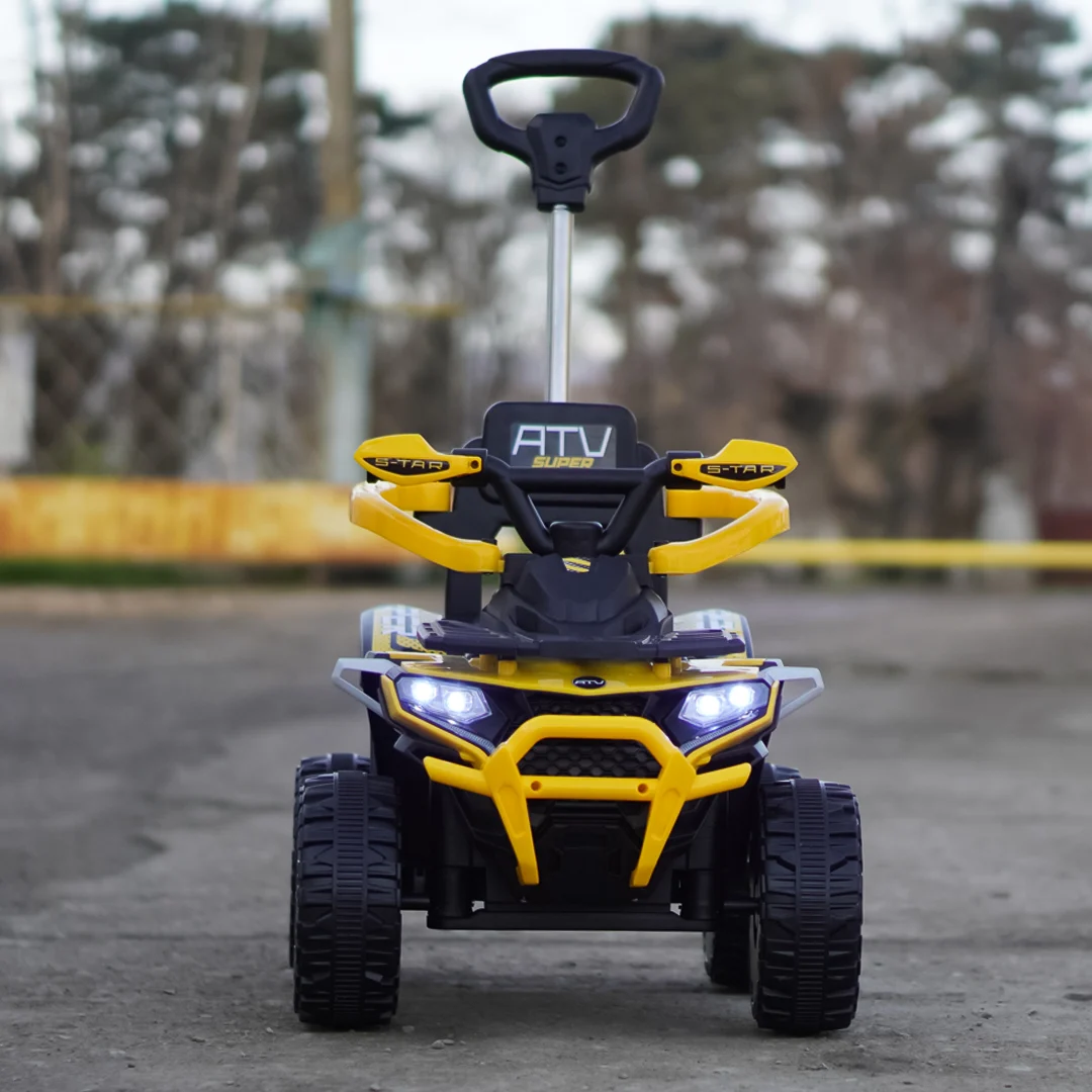 Ride-on electric atv 4 in 1 for children, 35W, 6V, standard, yellow [7]