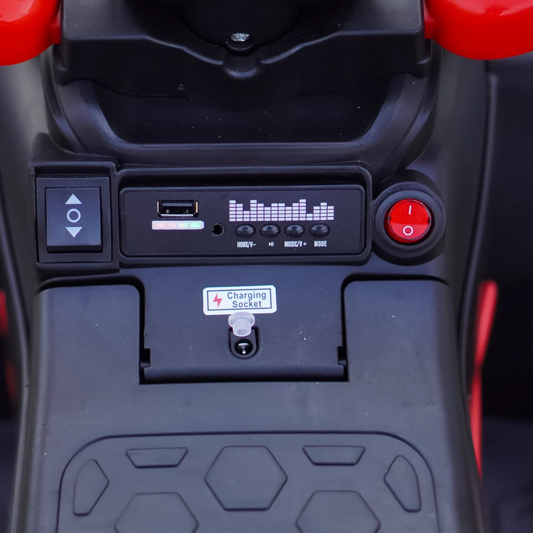 Ride-on electric atv 4 in 1 for children, 35W, 6V, standard, red [13]