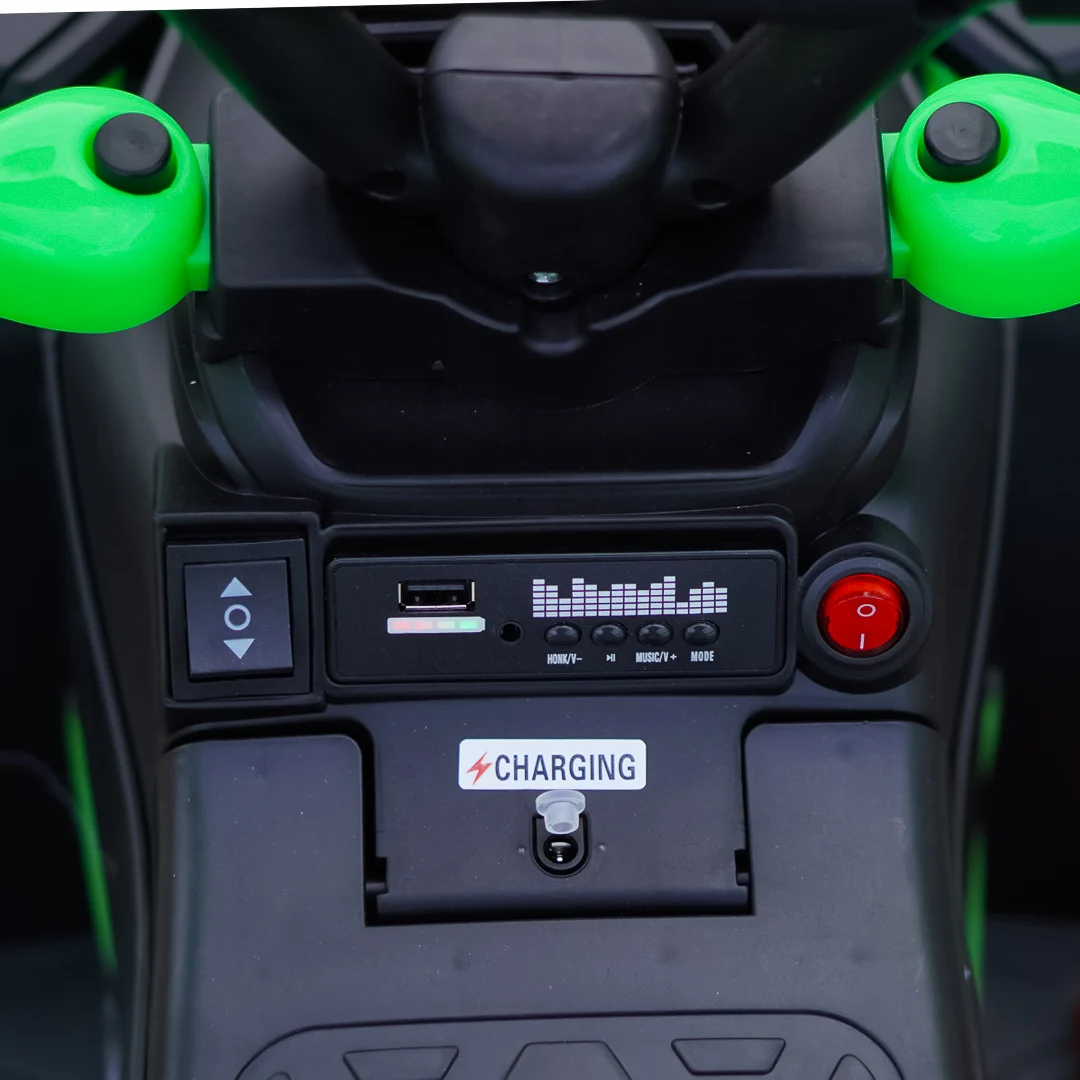 Ride-on electric atv 4 in 1 for children, 35W, 6V, standard, green [8]