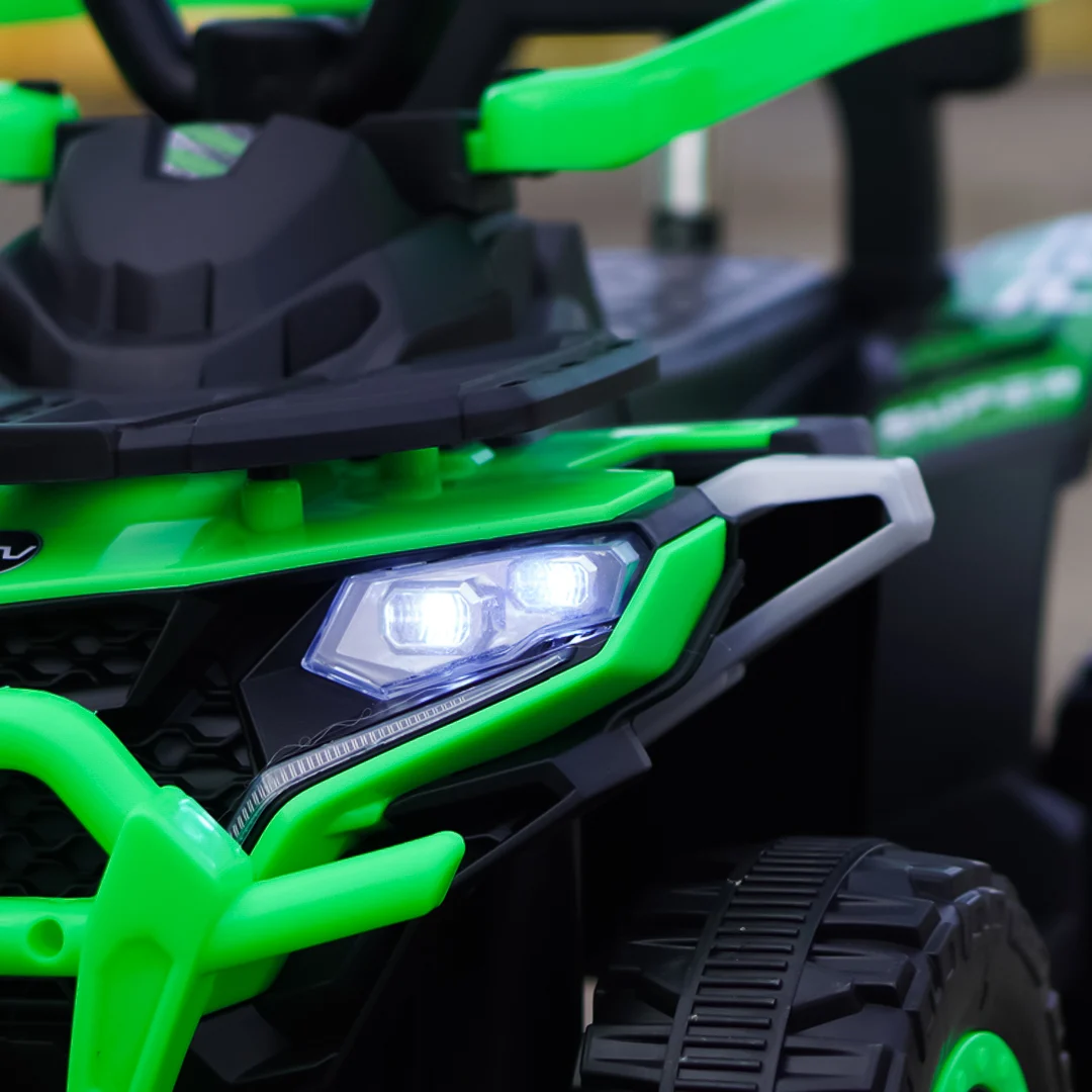 Ride-on electric atv 4 in 1 for children, 35W, 6V, standard, green [9]
