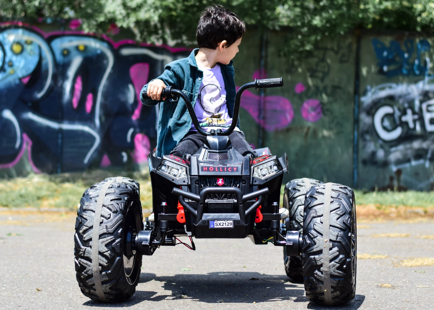 Monster quad cheap 12v ride on