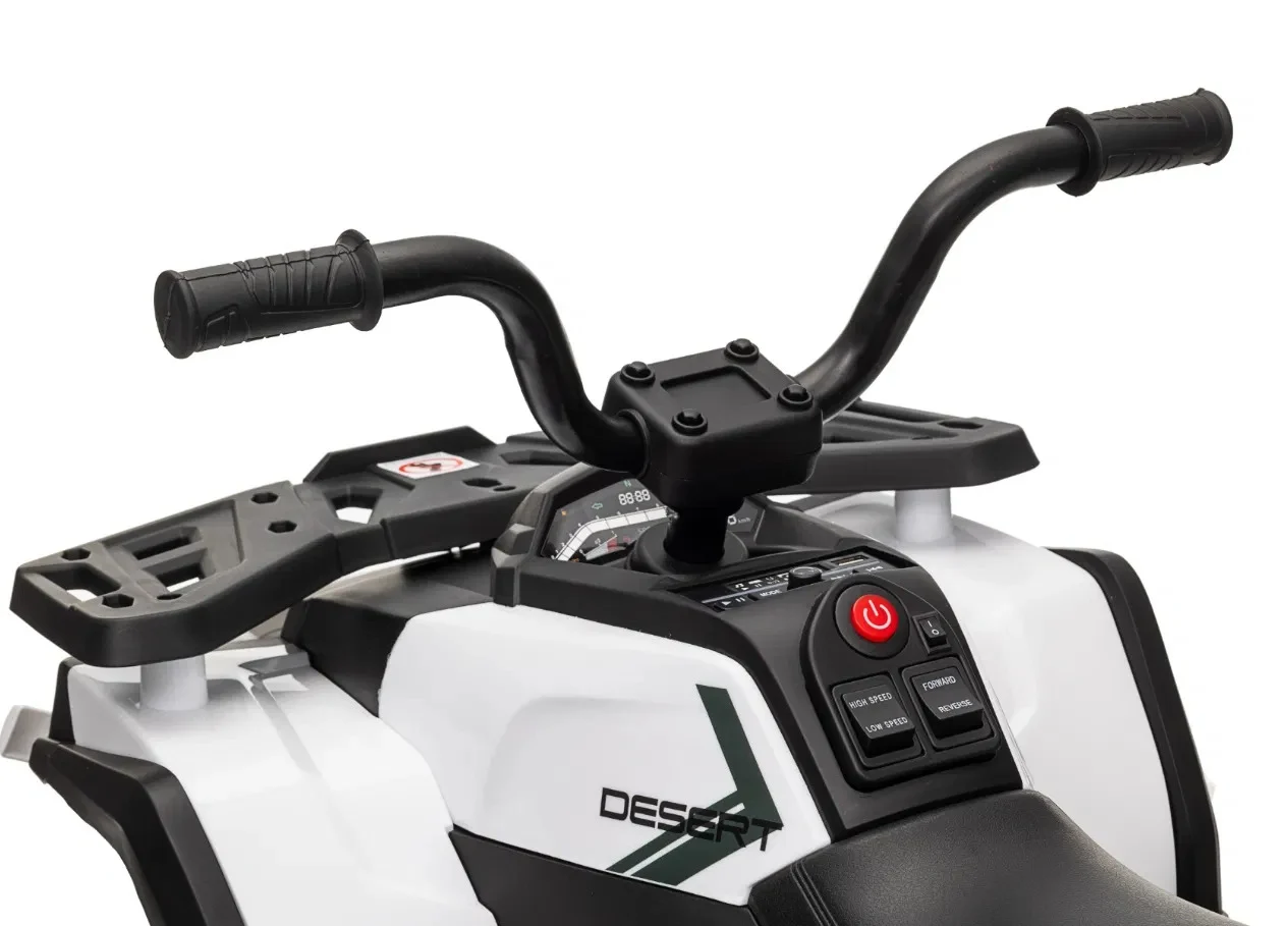 Electric ride-on ATV for children Solley MiniDesert, 2-5 years, 70W 12V, bluetooth, white [3]
