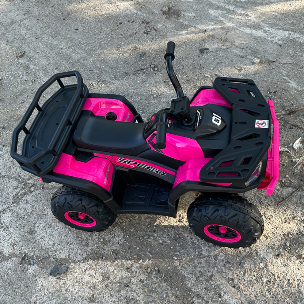 ATV electric pentru copii 2 - 5 ani, Solley MiniDesert, 70W 12V, bluetooth, roz [15]