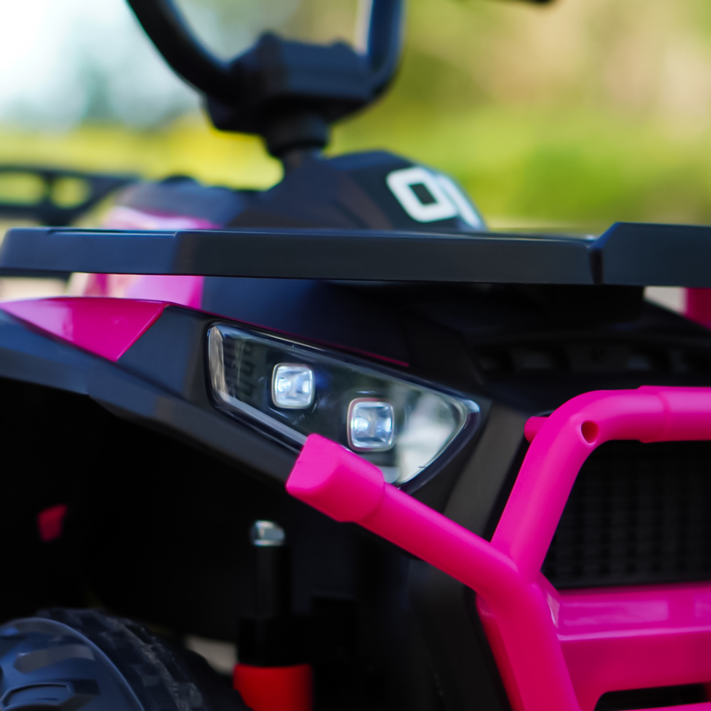ATV electric pentru copii 2 - 5 ani, Solley MiniDesert, 70W 12V, bluetooth, roz [11]