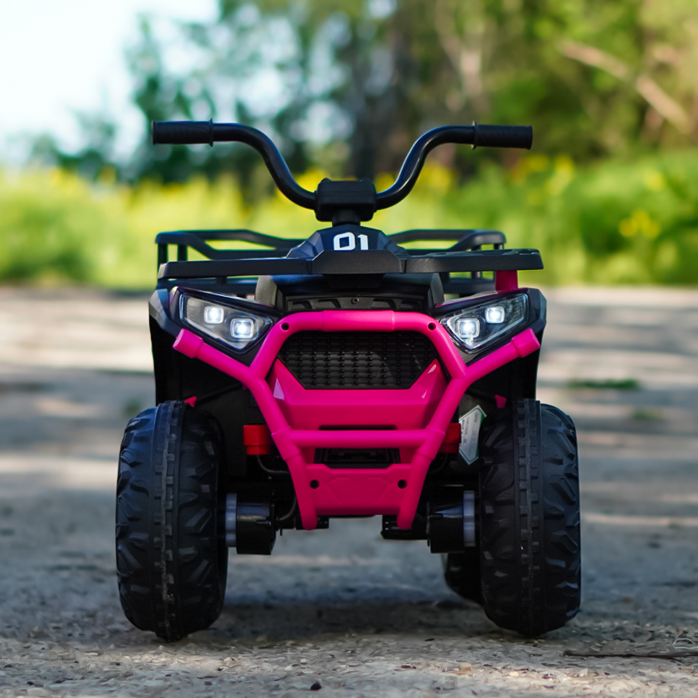 ATV electric pentru copii 2 - 5 ani, Solley MiniDesert, 70W 12V, bluetooth, roz [3]
