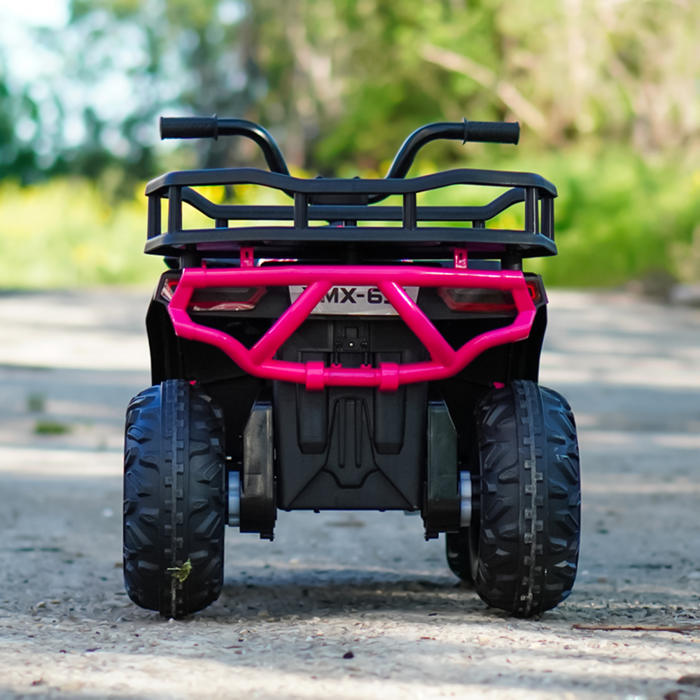 ATV electric pentru copii 2 - 5 ani, Solley MiniDesert, 70W 12V, bluetooth, roz [7]