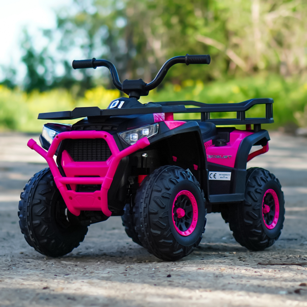 ATV electric pentru copii 2 - 5 ani, Solley MiniDesert, 70W 12V, bluetooth, roz [4]