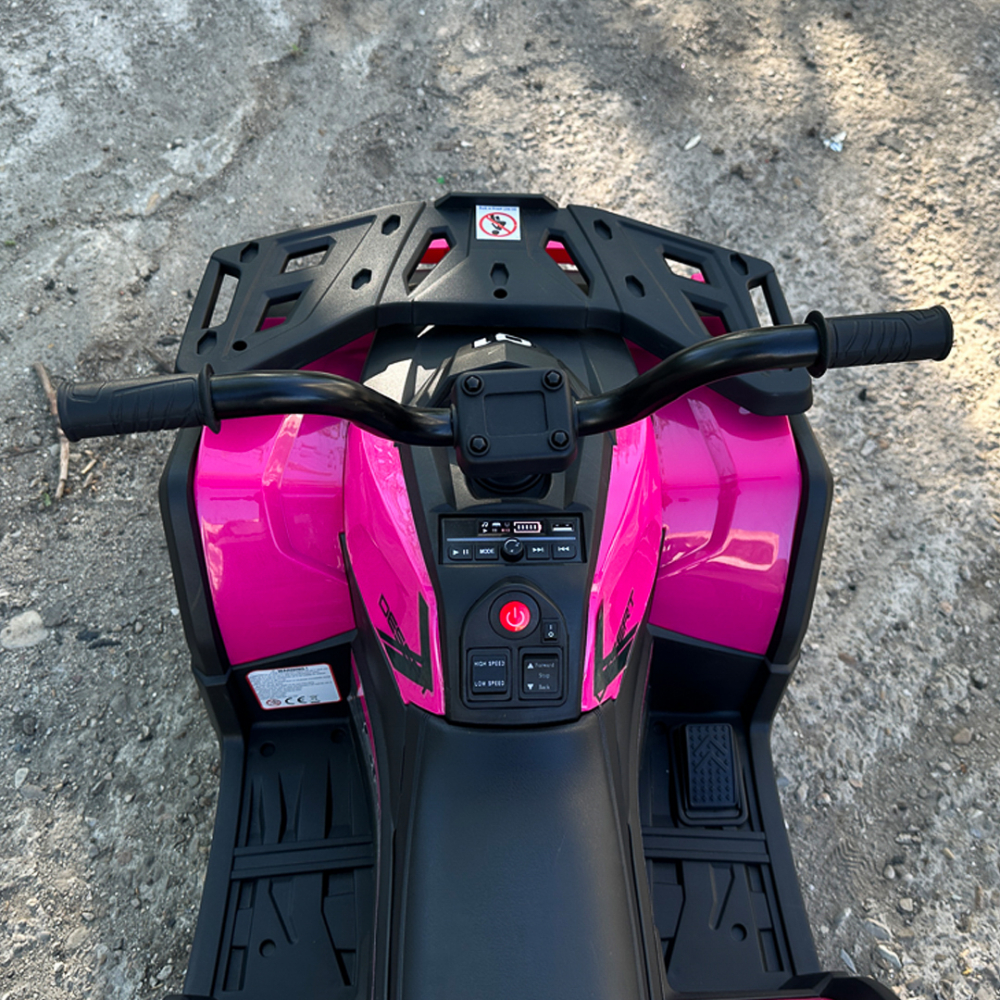 ATV electric pentru copii 2 - 5 ani, Solley MiniDesert, 70W 12V, bluetooth, roz [12]