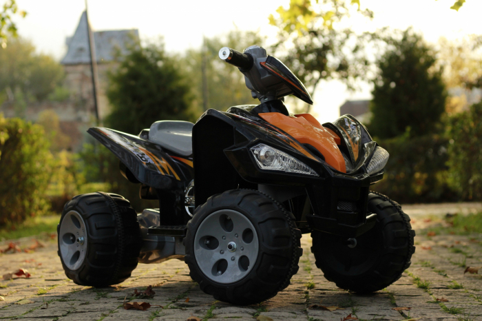 Electric Ride-on ATV for children Kinderauto BJ007, 90W, 12V, standard equipped, black [8]