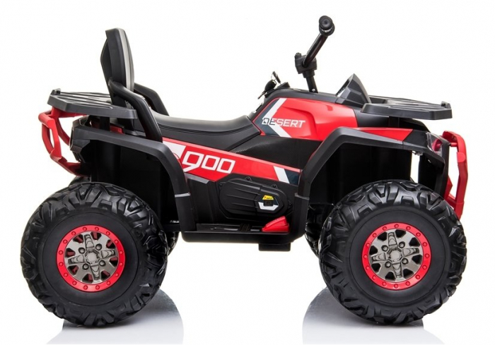 Electric Ride-On ATV for children Kinderauto BJ607, 12V, 90W, leather seat, red [8]