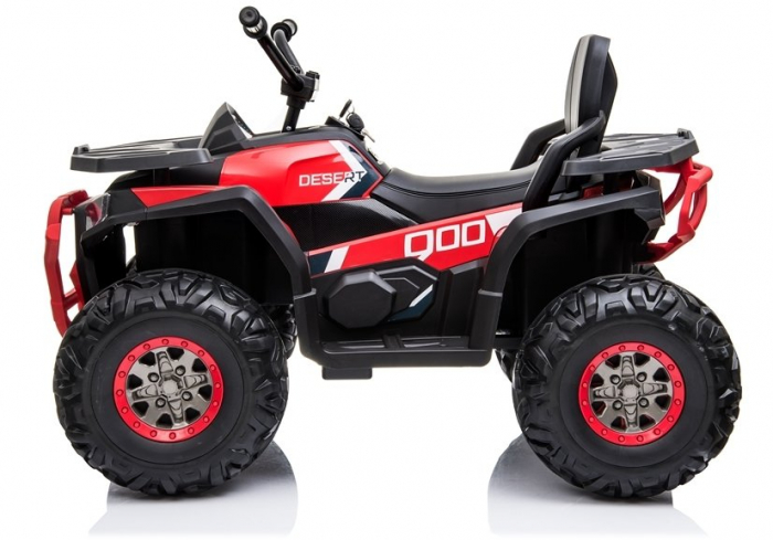 Electric Ride-On ATV for children Kinderauto BJ607, 12V, 90W, leather seat, red [5]