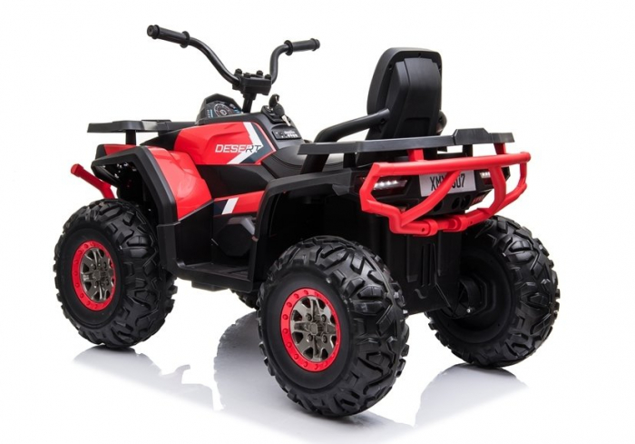 Electric Ride-On ATV for children Kinderauto BJ607, 12V, 90W, leather seat, red [6]