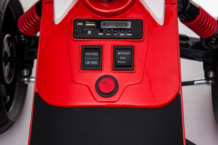 ATV electric pentru copii BJ718, 110W, 24V, 2 baterii, premium, negru [7]