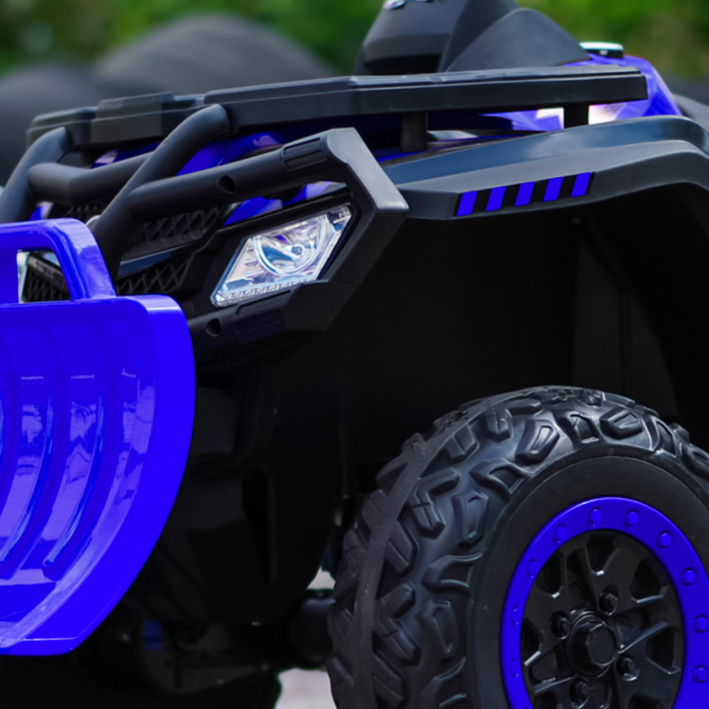 ATV electric pentru copii BJS615, 4x4, accesorii incluse, 320W, 24V, bluetooth, echipare premium, albastru [8]