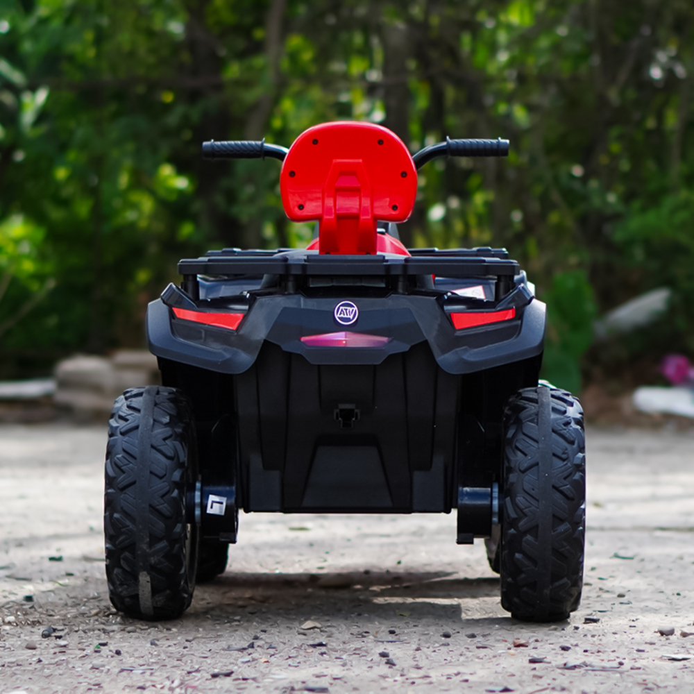 Ride-on electric ATV for children, BJS615, 4x4, accesories included, 320W, 24V, bluetooth, premium equiped, red [6]