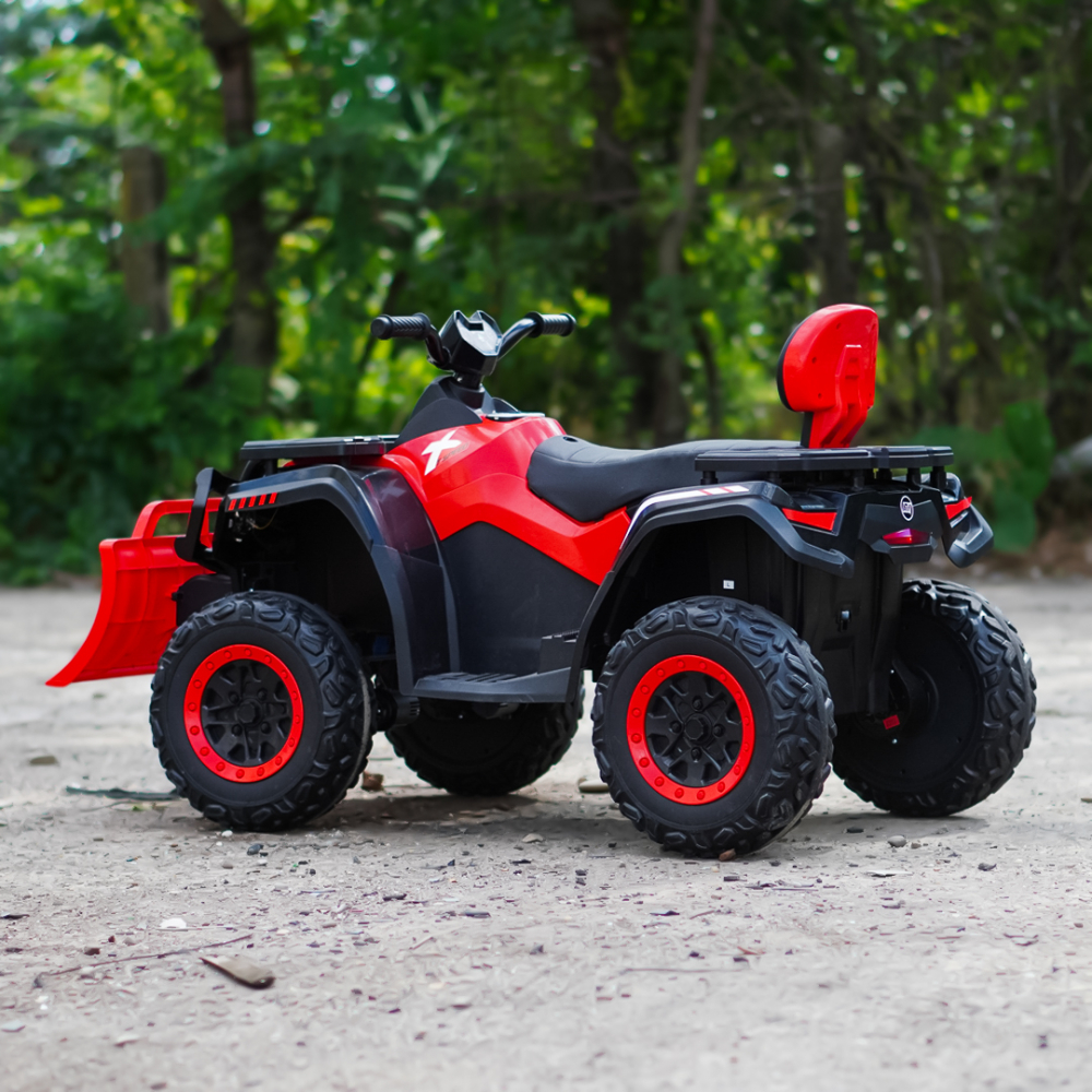 Ride-on electric ATV for children, BJS615, 4x4, accesories included, 320W, 24V, bluetooth, premium equiped, red [5]